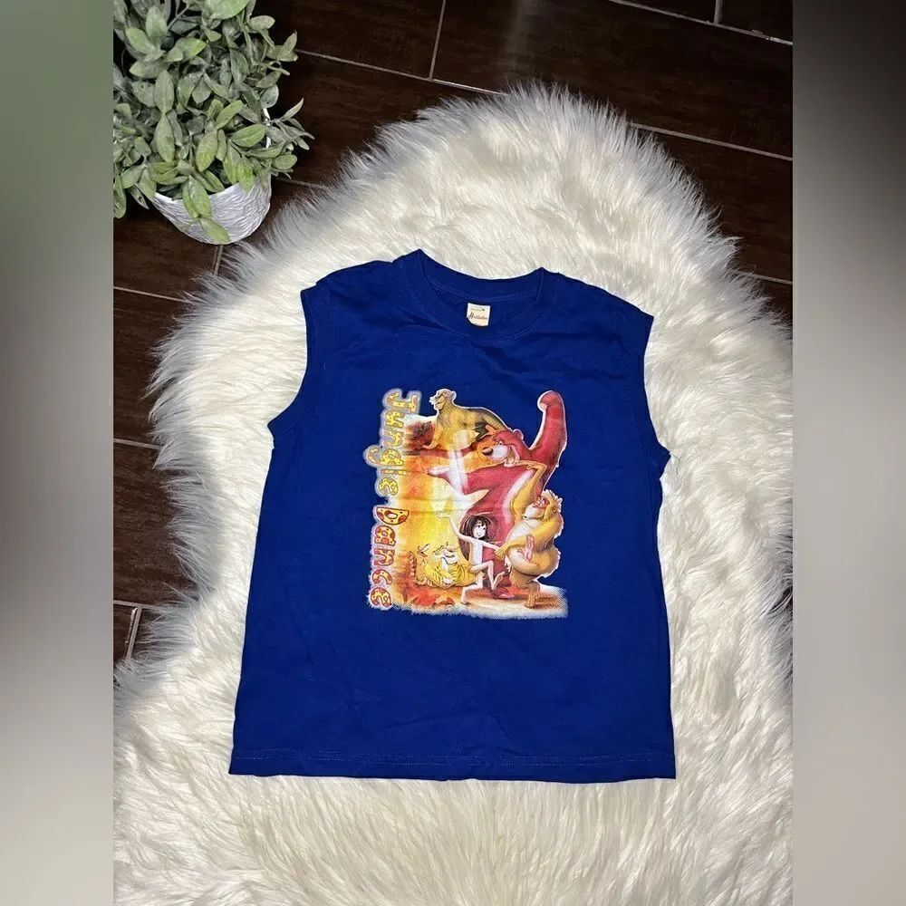 Hellodon “Jungle Dance” graphic sleeveless tee sz small